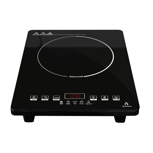Parrilla de inducción 1Q-IN de sobreponer con cristal templado Negro