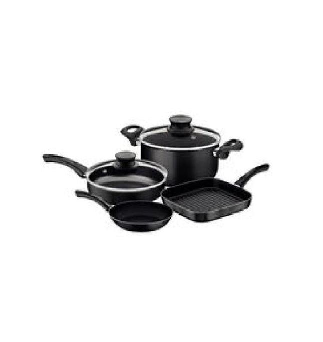 Bateria de Cocina Tramontina 27899158 6 piezas negra con Sartén cuadrado