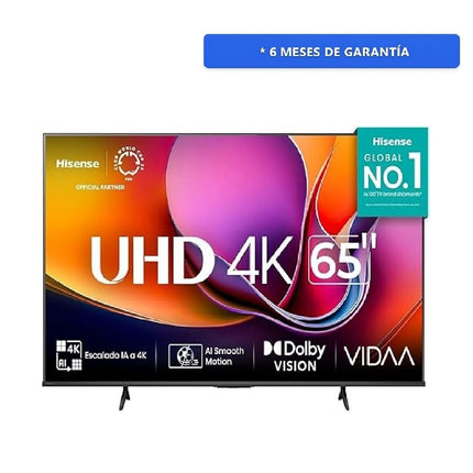 Pantalla Hisense 65A65NV 65'' Smart Hisense TV 4K UHD