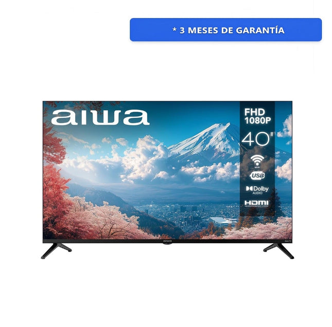 Pantalla Aiwa AW40B4SMRK Smart TV de 40'' Roku LED Full HD
