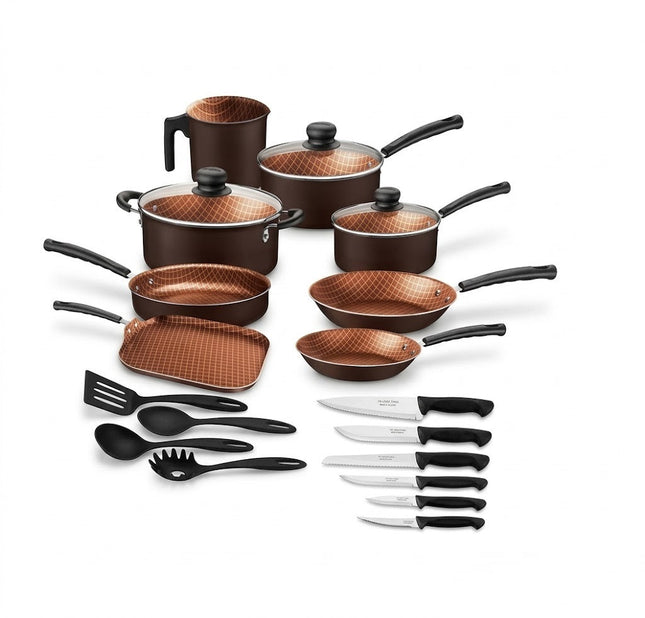 Bateria Tramontina 27899479 Starflon Negra 21 piezas