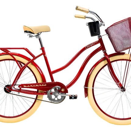 Bicicleta Mercurio Comfort Cruiser R26'' 24v Rojo