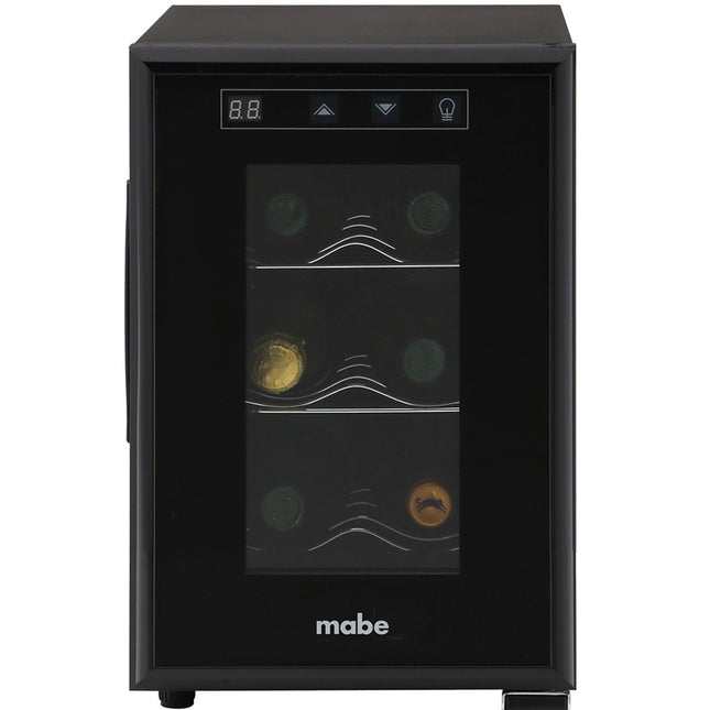 Cava de vino Mabe MW6XDBB 6 botellas Negra