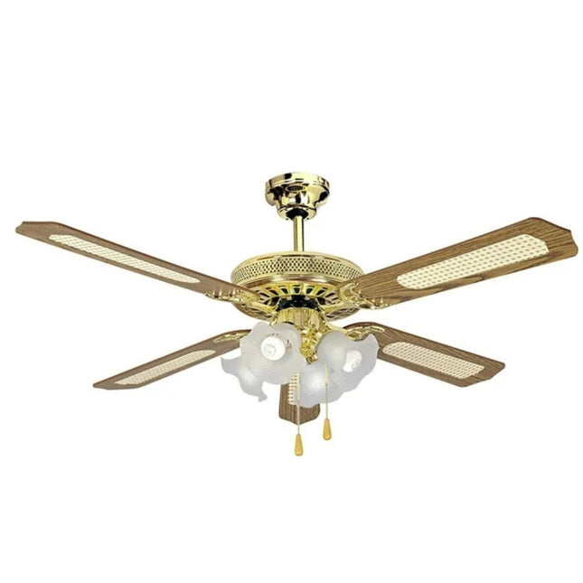 Ventilador de Techo Apolo A52AC5L4C D 52" Dorado