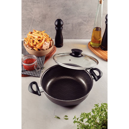 Arrocera Tramontina 28517624 Paris en Aluminio Tapa de Vidrio 24 cm 2,8 L