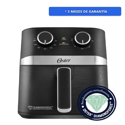 Freidora Oster CKSTAF401MDF de Aire Manual Recubrimiento DiamondForce 4L de Capacidad