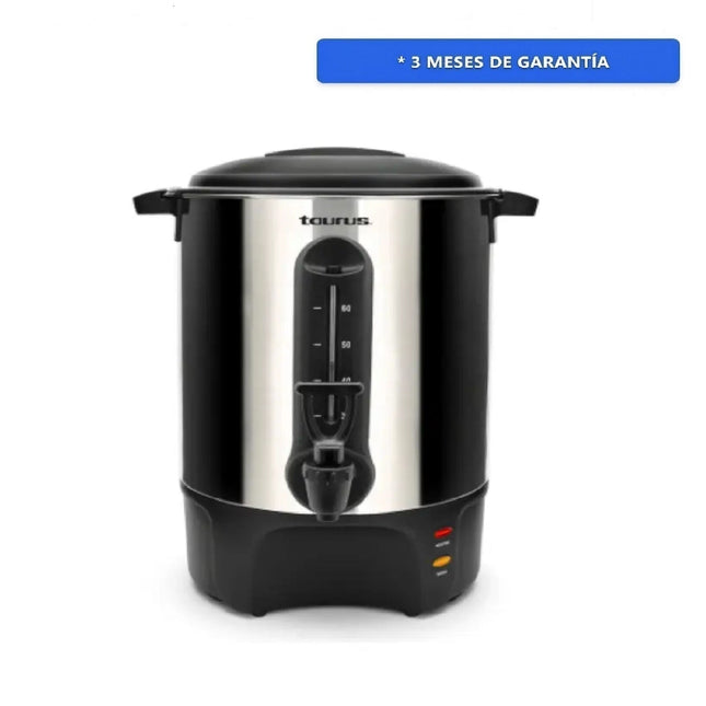 Cafetera Taurus Percoladora Coffeestation, 40 Tazas, Acero inoxidable