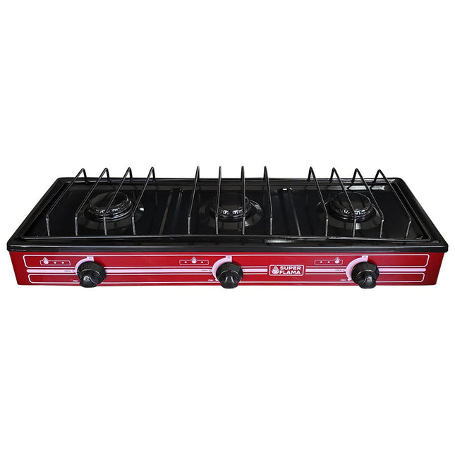 Parrilla de Mesa Flama 3 Quemadores Vino (3Q-V)