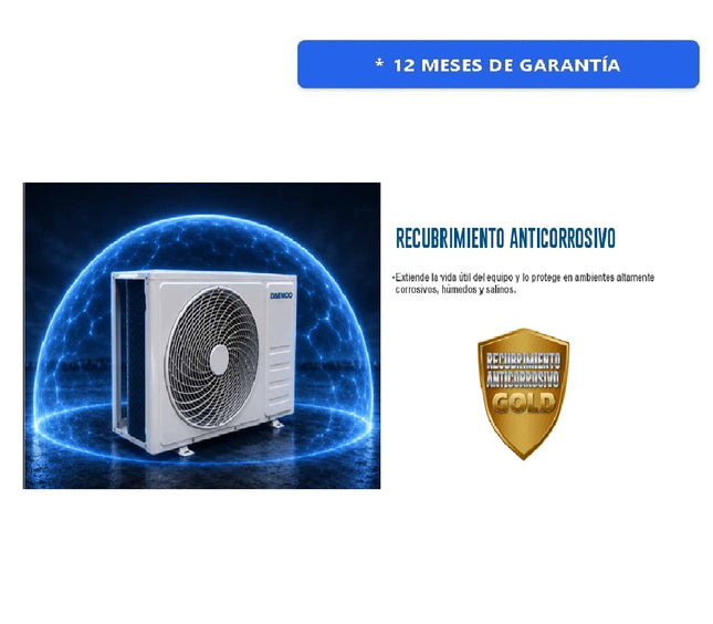 Aire Minisplit Daewoo Prime Clima EBDIH101G Frío / Calor Inverter 110 12,000btus (1 Tonelada)