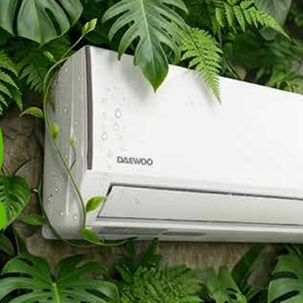 Paquete Aire Minisplit Daewoo Clima EBDIH101G Frío / Calor Inverter 110 12,000btus (1 Tonelada) + Ventilador de Piso MAN FREAL 2020 3 Vel Plastico Alto Impacto