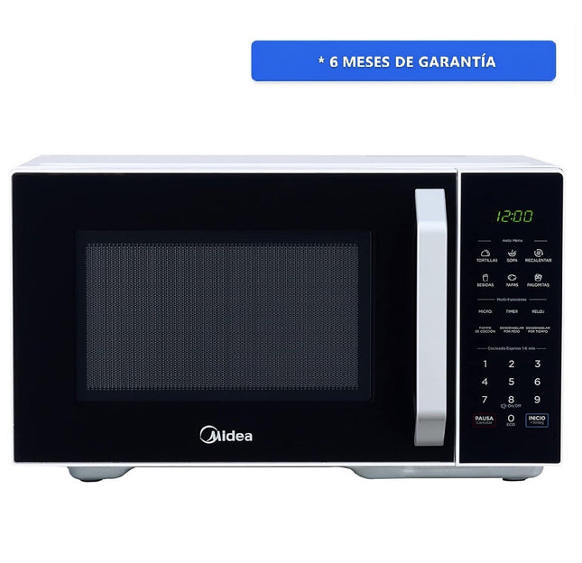 Horno de Microondas Midea MMDX11S2BW 1.1 Pies Cúbicos 31L Talent Negro y Blanco
