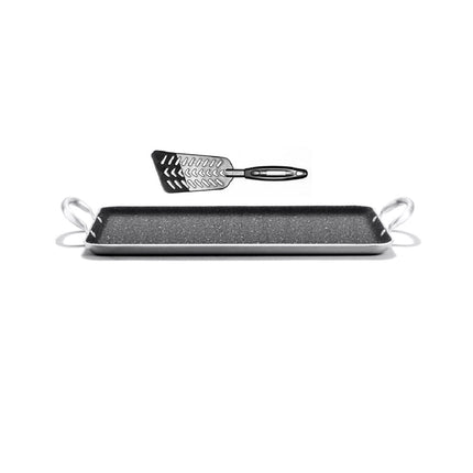 Plancha Comal Lamex 65036 Grill Texas Stone C/Pinzas 4.0mm