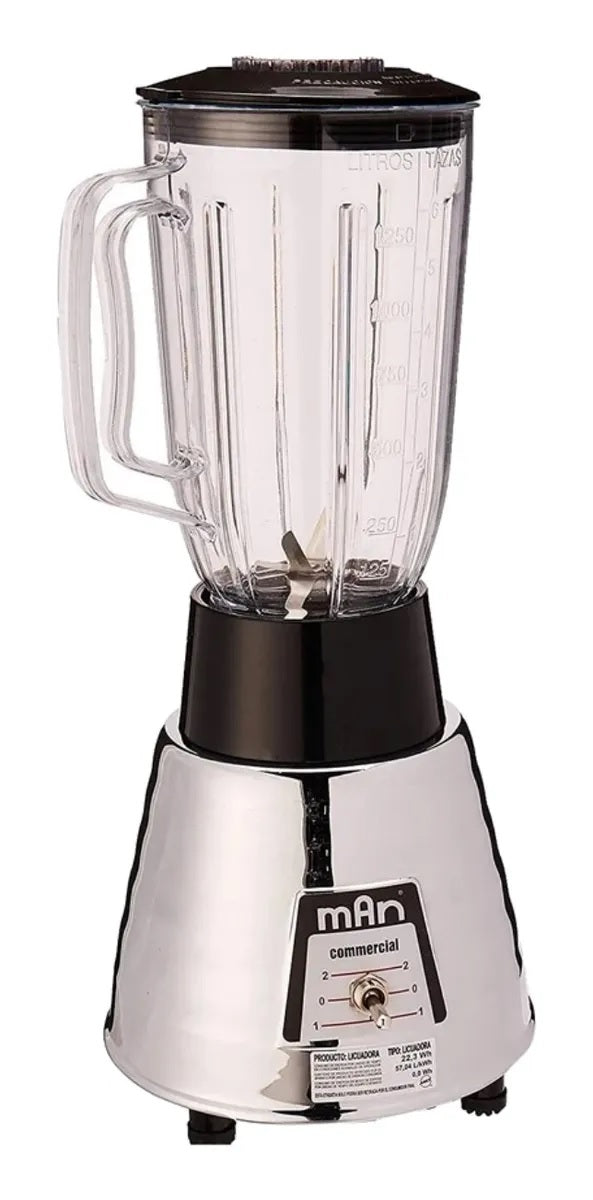 Licuadora Man Lmv-2025 Vidrio Cromo