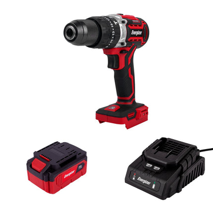 Rotomartillo Energizer EZLCD12HBL-C B4 Sin Carbones 1/2 20v 1800rpm Y Accesorios Rojo 50Hz/60Hz