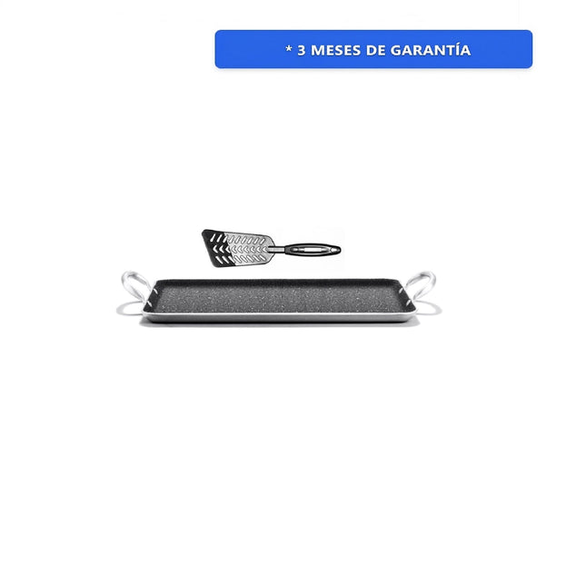 Plancha Comal Lamex 65036 Grill Texas Stone C/Pinzas 4.0mm