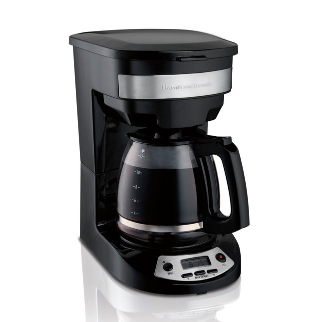 Cafetera Programable 12 Tazas Hamilton Beach 46299J  3 opciones de preparación