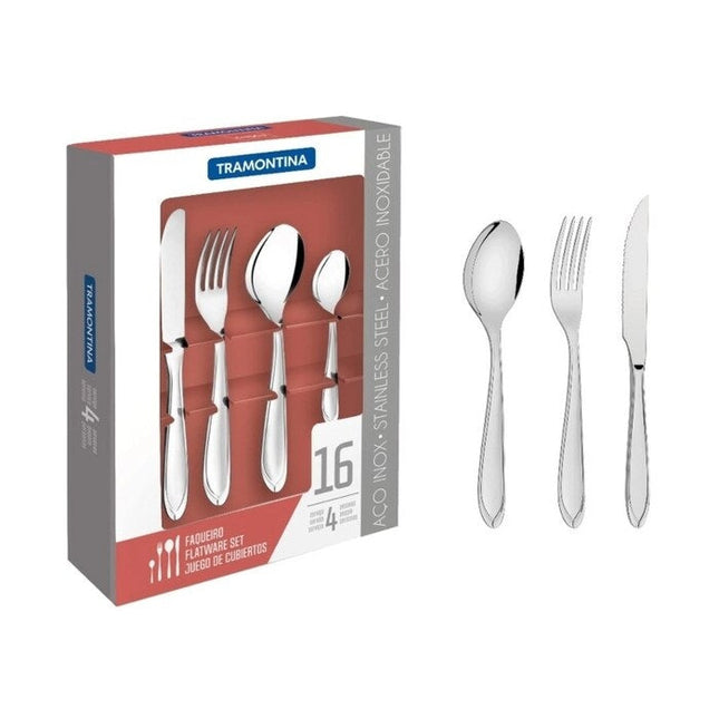 Juego de Cubiertos Tramontina Laguna 66906554 16 Piezas Acero Inoxidable