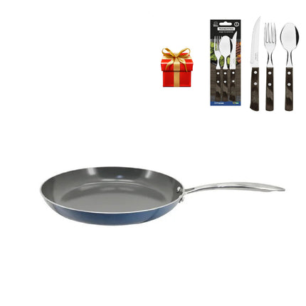 Sarten Tramontina 32301939 de 20cm Terrazo Ceramica 2 + Cubiertos de Regalo