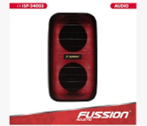 Bocina Fussion ISP-24005 BT Nexus 2X3'' Luz recargable USB FM MICRO SD
