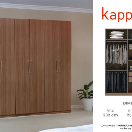 ROPERO KAPPESBERG S736 NT ROP DE 232X232X47 CM COLOR NATURE