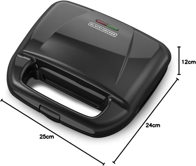 Wafflera Black & Decker WM120B negra