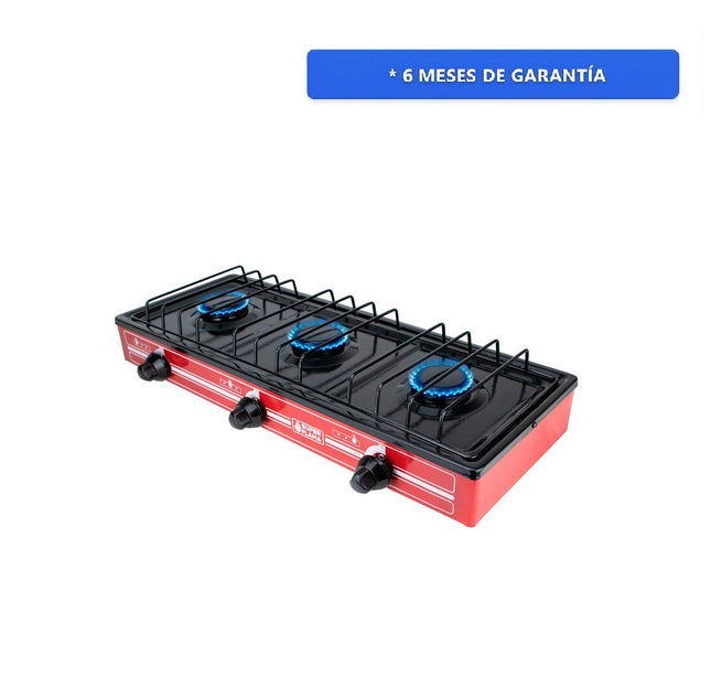 Parrilla de gas Super flama 3Q