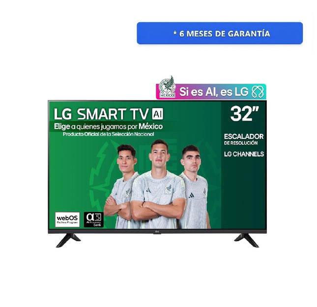 Pantalla LG 32LR600BPSC de 32 pulgadas SMART TV HD WEBOS AI