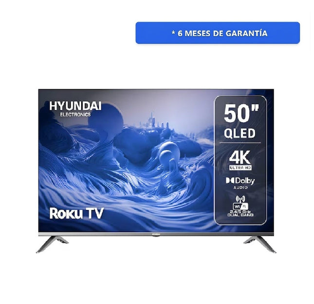 Pantalla Hyundai HYLED5026QR 50" Smart TV 4K UHD Roku