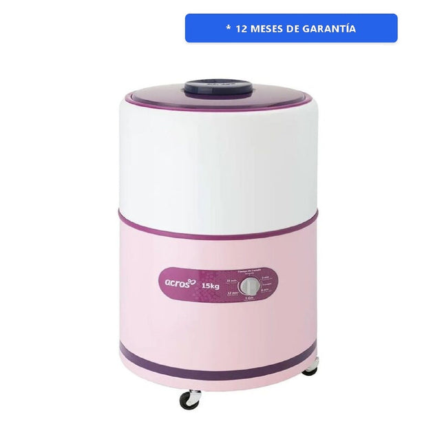 Lavadora Redonda 15Kg Rosa Acros ALF1551ER