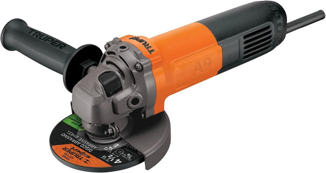 Esmeriladora Truper ESMA-4-1/2A9 angular 4-1/2" 800 W profesional