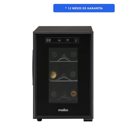Cava de vino Mabe MW6XDBB 6 botellas Negra