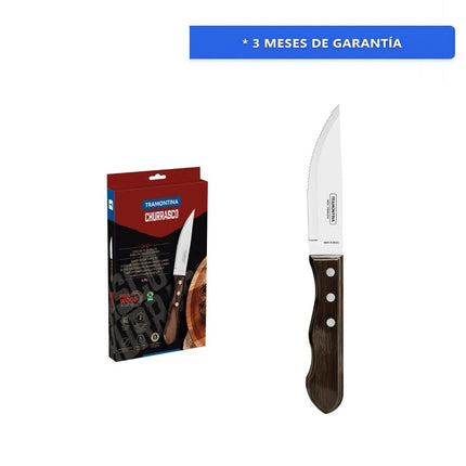 Set Cuchillos Para Asado Tramontina Polywood 21199931 Acero