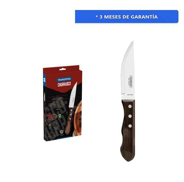 Set Cuchillos Para Asado Tramontina Polywood 21199931 Acero