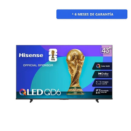 Pantalla Hisense 43QD6QV 43" Vidaa QLED 4K Smart TV