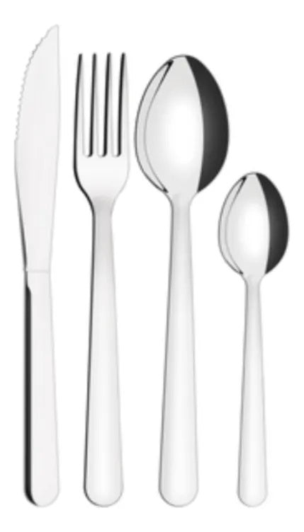 Juego de Cubiertos Tramontina 32200205 Malibú 24 Piezas Acero Inox