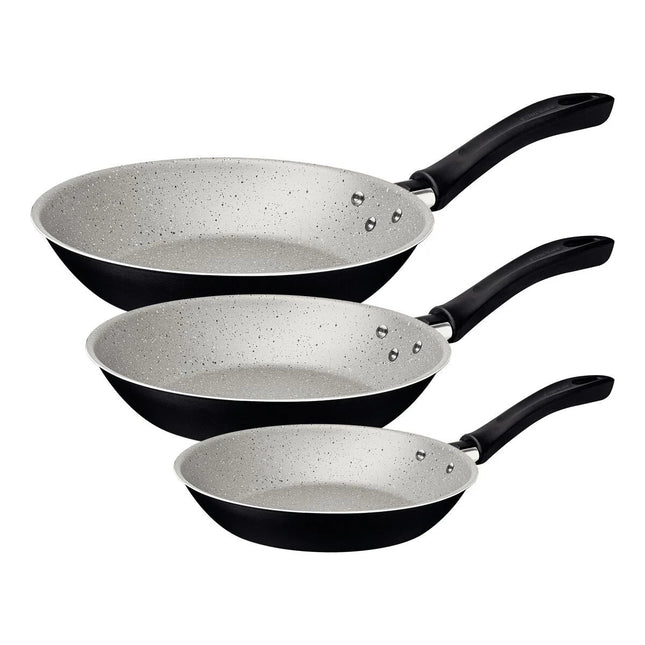 Juego de Sartenes Tramontina 20297909 Linz 3 Pzas Negro Granito