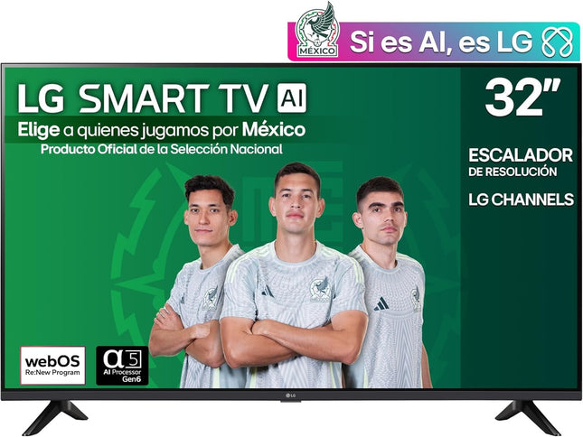 Pantalla LG 32LR600BPSC de 32 pulgadas SMART TV HD WEBOS AI