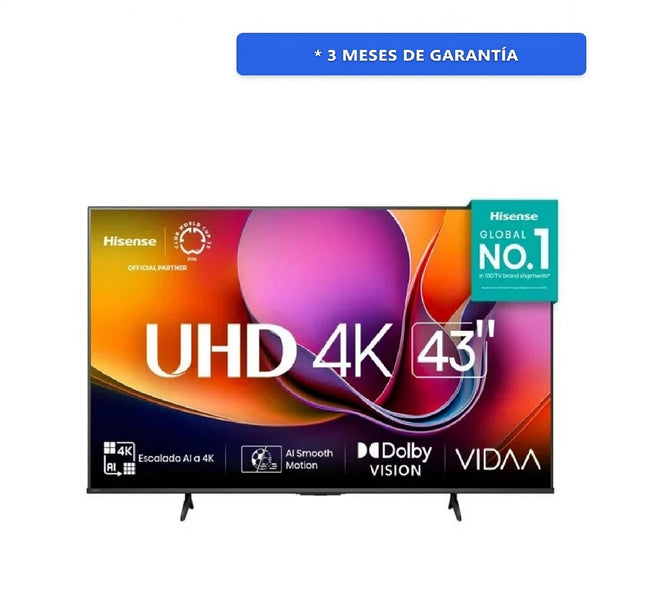Pantalla Hisense 43A65NV 4K Vidaa 43''