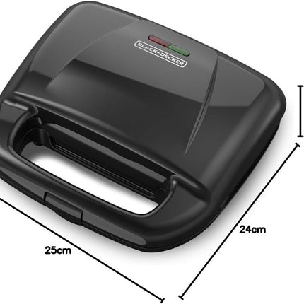 Wafflera Black & Decker WM120B negra