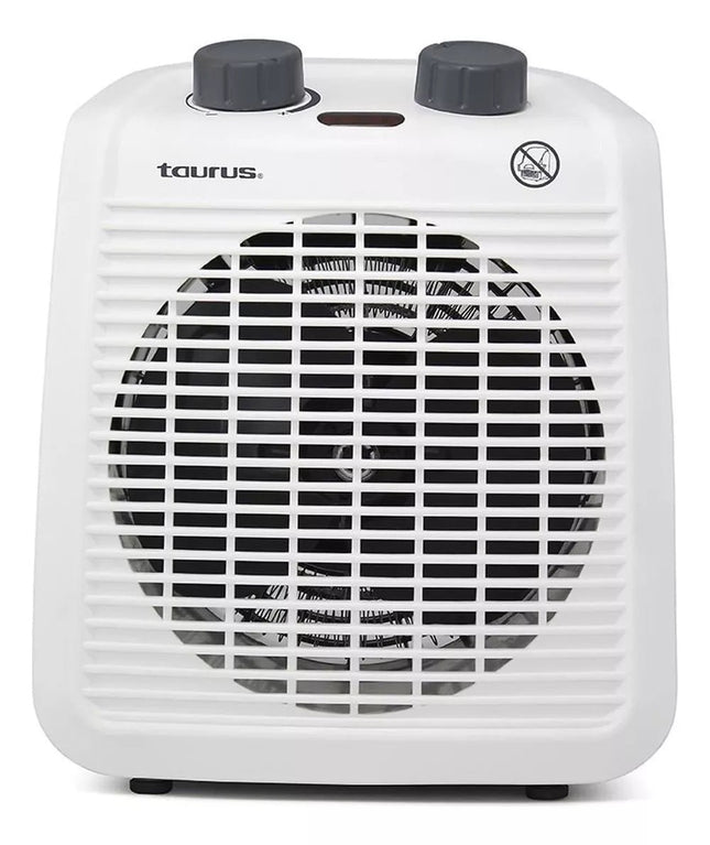 Calefactor Taurus Hawai Calentador Eléctrico 2 En 1 Blanco