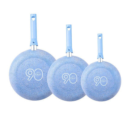 Juego de Sartenes Antiadherentes Ekco 70010095 90 Años Aluminio 3 pz Azul