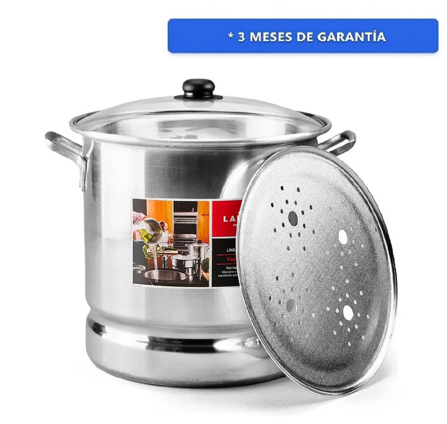 Vaporera de Aluminio Lamex de 50L