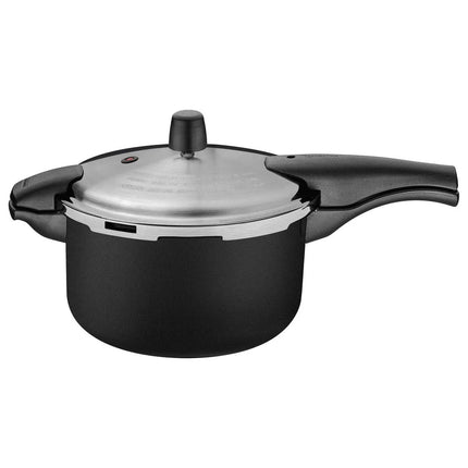 Combo Olla a Presión Tramontina 20592424 Vancouver Negro 24 cm 6 L + Bateria Perla Rebeca R011RS de 10 pzas