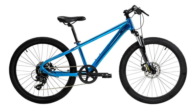 Bicicleta Alubike 24 Sierra 8 Velocidades De Aluminio Celeste Unitalla