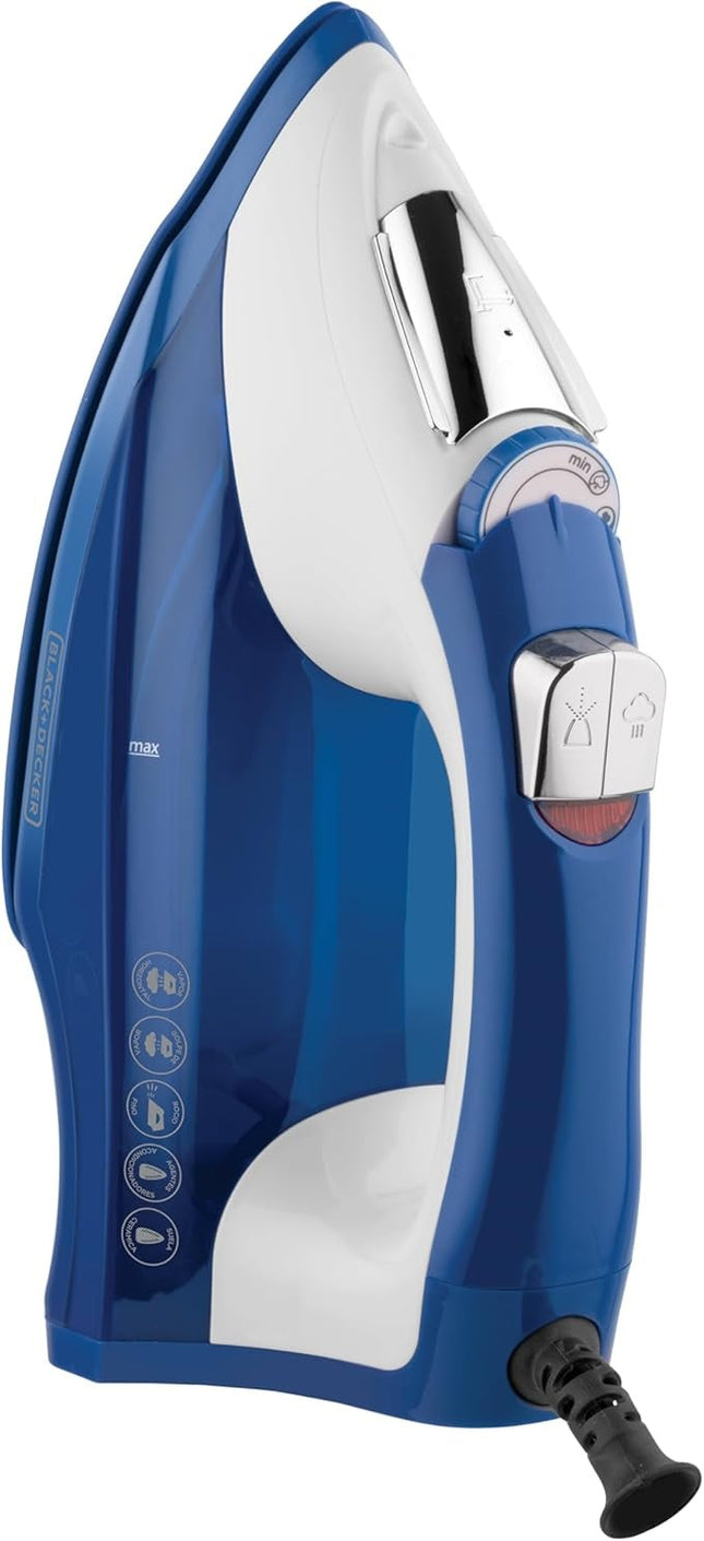 Plancha de Vapor Black&Decker IR1866 Light 'N Easy, Suela con Acondicionadores