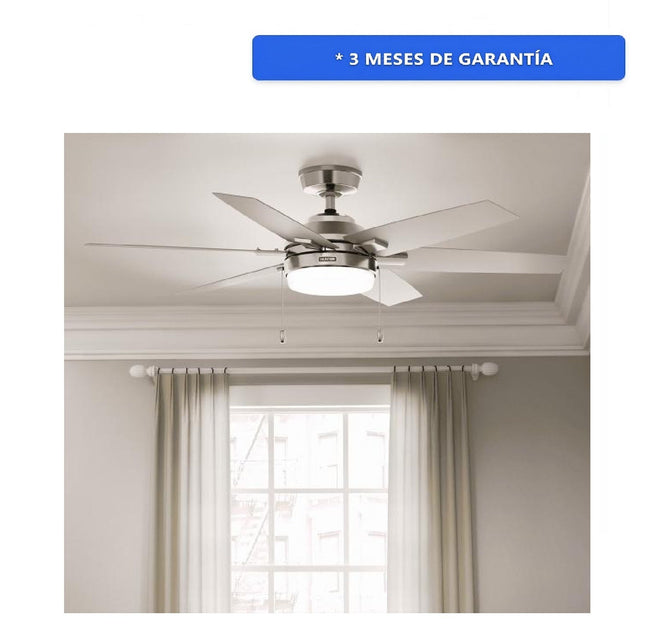 ventilador de techo 53261 toledo níquel cepillado 52 pulgadas