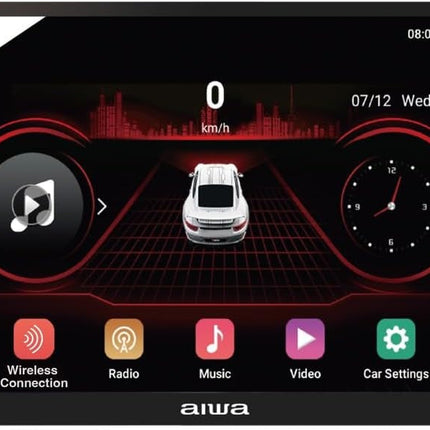 Autoestereo AIWA AW-A802BS Pantalla 9'' USB/BT Negro