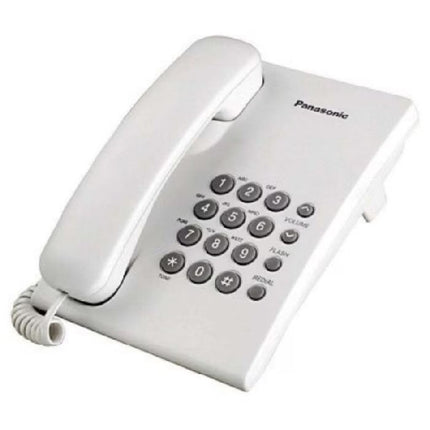 Teléfono Alámbrico Panasonic KX-TS500MEW Una linea Negro