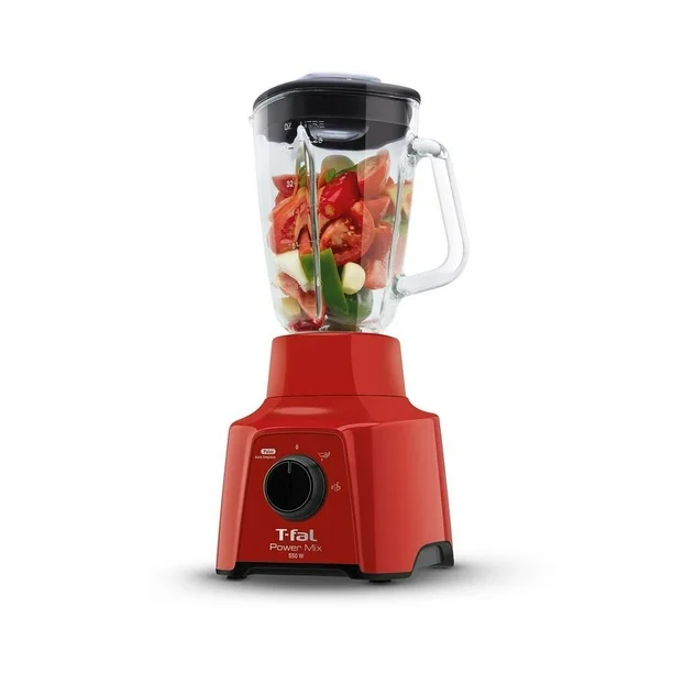 Licuadora T-fal LN2785X0  OPTIMIX  2 vel vaso de vidrio  550W  2L rojo