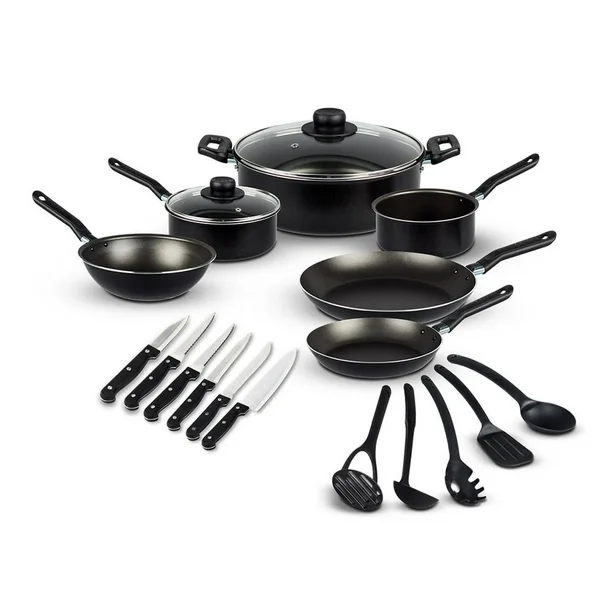 Batería  EKCO 988354 19 Piezas   Negro